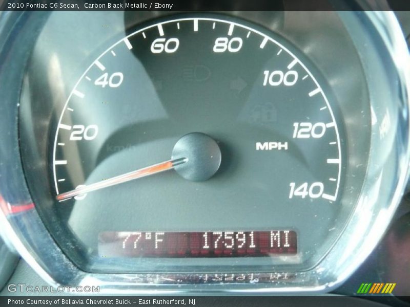 Carbon Black Metallic / Ebony 2010 Pontiac G6 Sedan