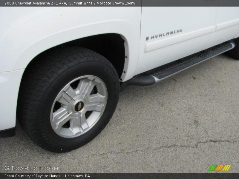Summit White / Morocco Brown/Ebony 2008 Chevrolet Avalanche Z71 4x4