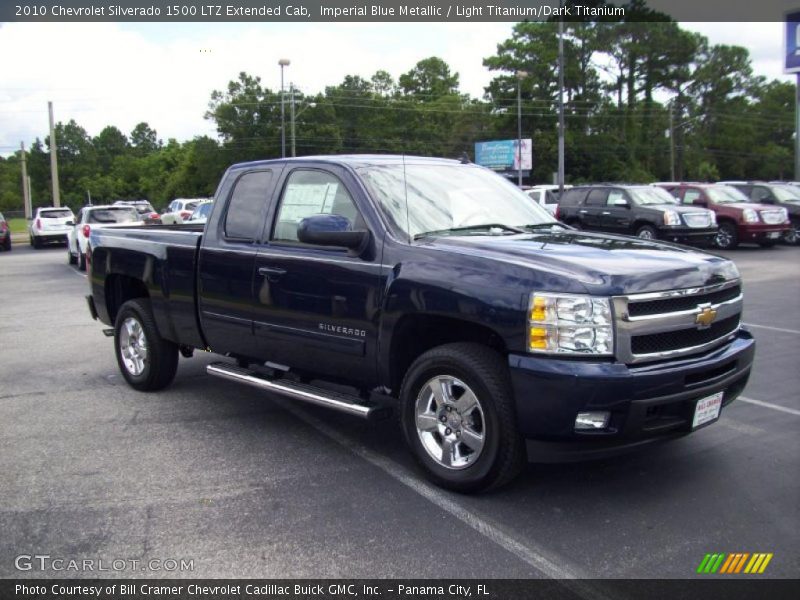 Imperial Blue Metallic / Light Titanium/Dark Titanium 2010 Chevrolet Silverado 1500 LTZ Extended Cab