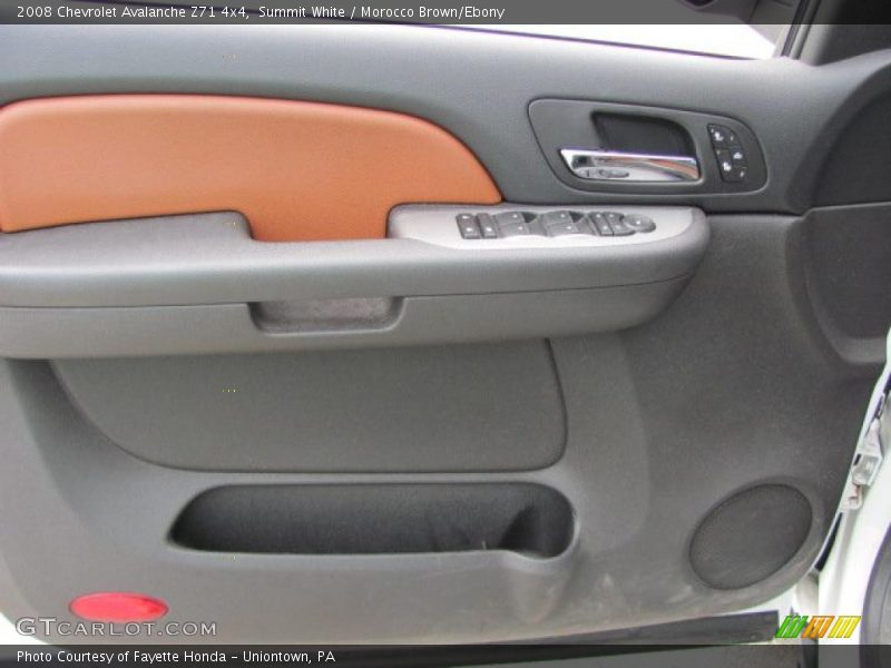 Summit White / Morocco Brown/Ebony 2008 Chevrolet Avalanche Z71 4x4