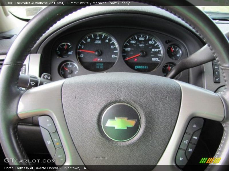 Summit White / Morocco Brown/Ebony 2008 Chevrolet Avalanche Z71 4x4
