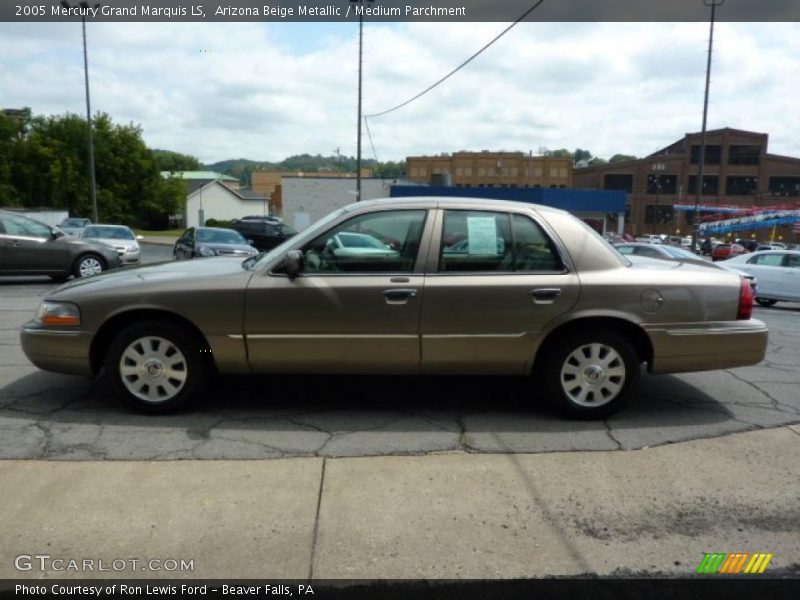 Arizona Beige Metallic / Medium Parchment 2005 Mercury Grand Marquis LS