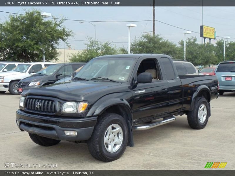 Black Sand Pearl / Oak 2004 Toyota Tacoma V6 TRD Xtracab 4x4