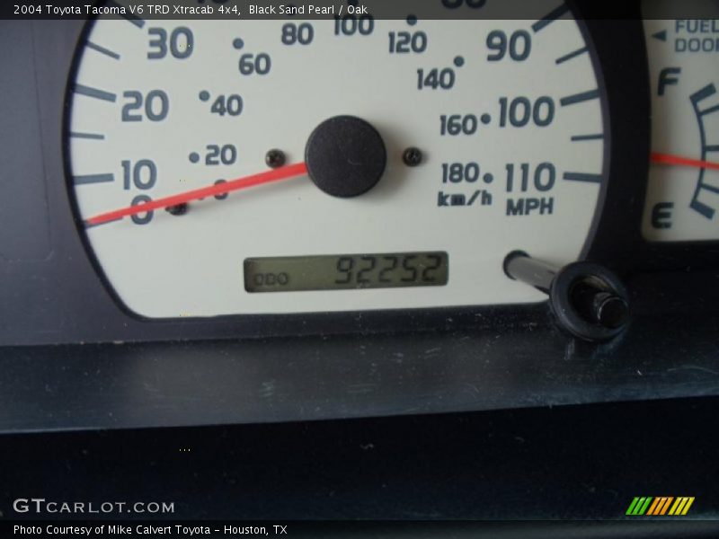 Black Sand Pearl / Oak 2004 Toyota Tacoma V6 TRD Xtracab 4x4