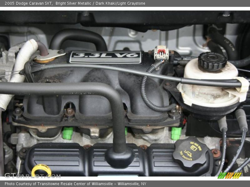 Bright Silver Metallic / Dark Khaki/Light Graystone 2005 Dodge Caravan SXT