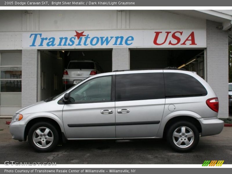 Bright Silver Metallic / Dark Khaki/Light Graystone 2005 Dodge Caravan SXT