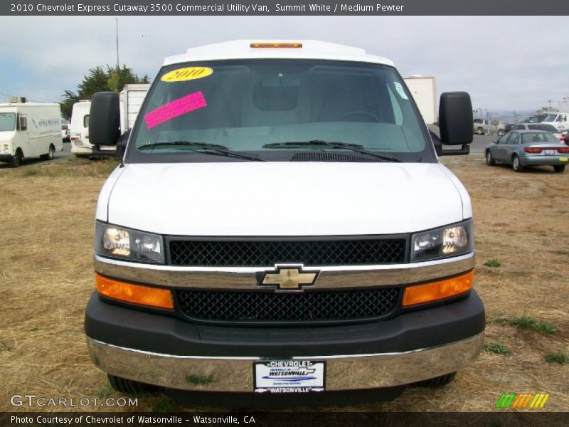 Summit White / Medium Pewter 2010 Chevrolet Express Cutaway 3500 Commercial Utility Van