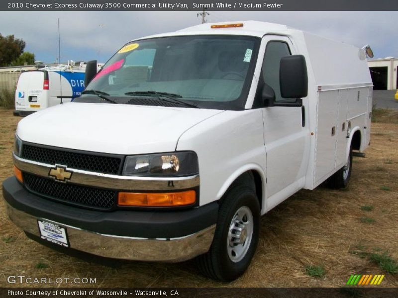 Summit White / Medium Pewter 2010 Chevrolet Express Cutaway 3500 Commercial Utility Van