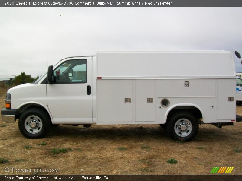 Summit White / Medium Pewter 2010 Chevrolet Express Cutaway 3500 Commercial Utility Van