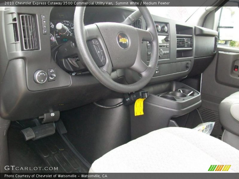 Summit White / Medium Pewter 2010 Chevrolet Express Cutaway 3500 Commercial Utility Van