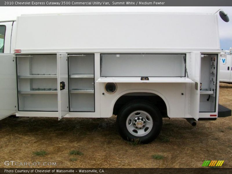 Summit White / Medium Pewter 2010 Chevrolet Express Cutaway 3500 Commercial Utility Van