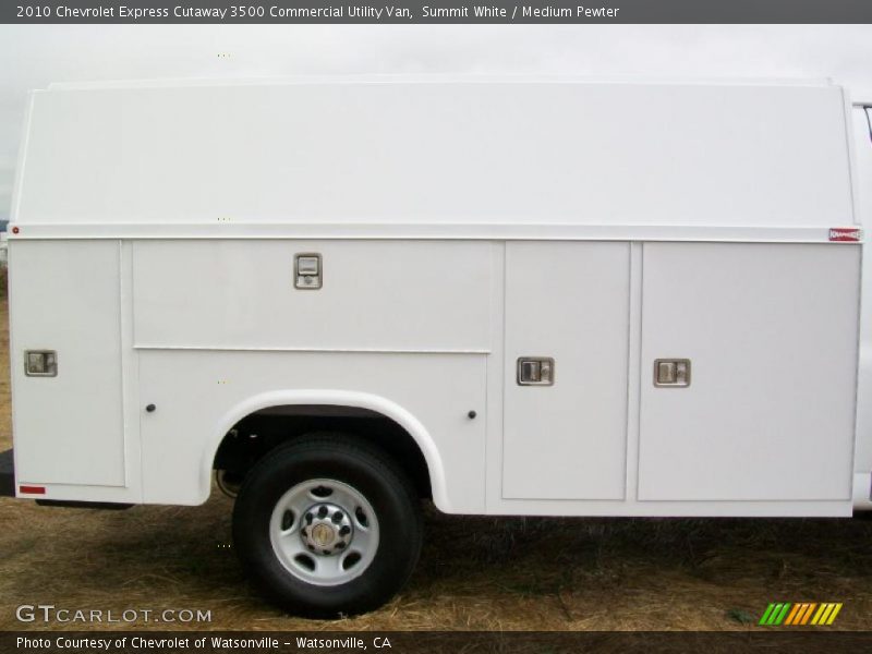 Summit White / Medium Pewter 2010 Chevrolet Express Cutaway 3500 Commercial Utility Van