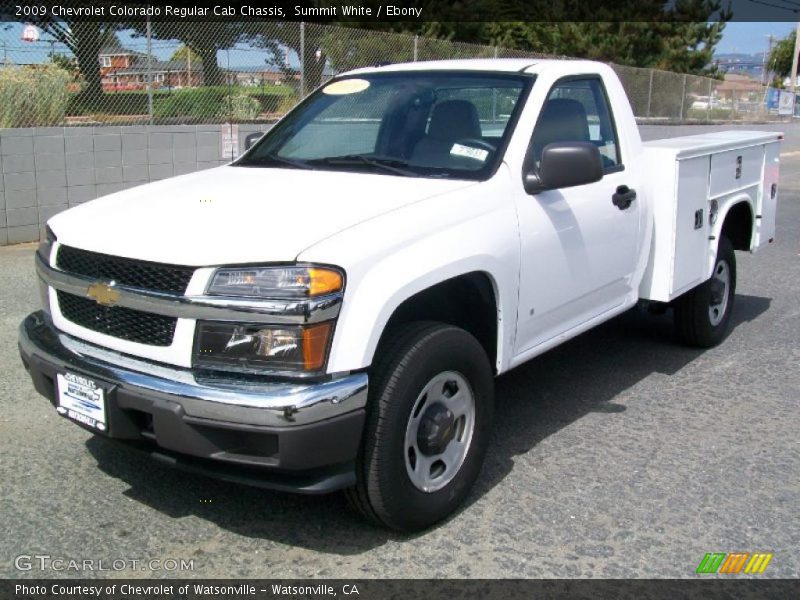 Summit White / Ebony 2009 Chevrolet Colorado Regular Cab Chassis