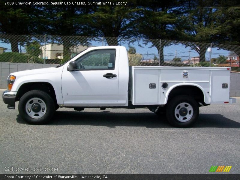 Summit White / Ebony 2009 Chevrolet Colorado Regular Cab Chassis