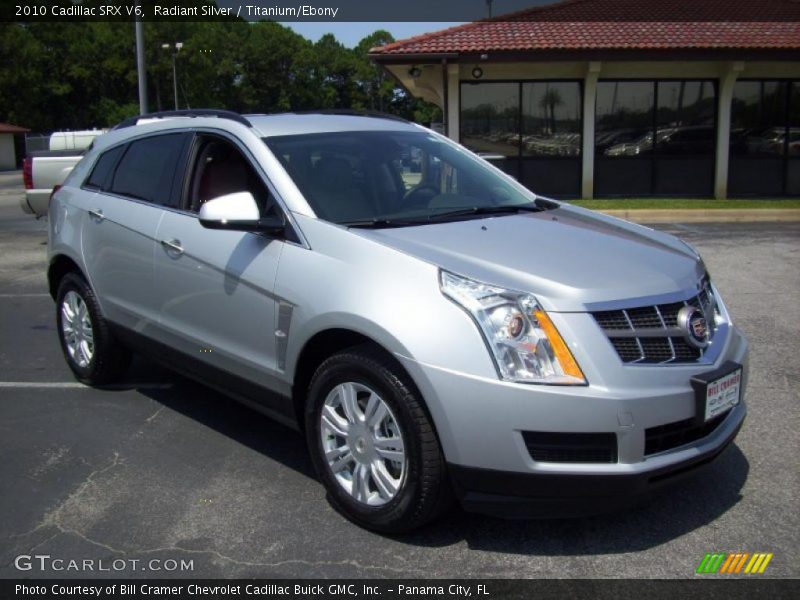 Radiant Silver / Titanium/Ebony 2010 Cadillac SRX V6