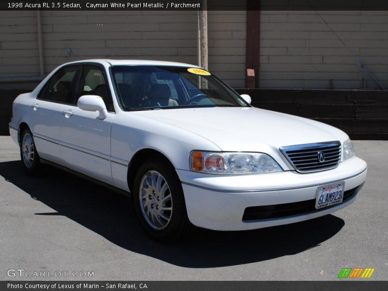 Cayman White Pearl Metallic / Parchment 1998 Acura RL 3.5 Sedan