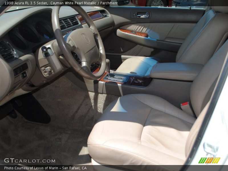 Cayman White Pearl Metallic / Parchment 1998 Acura RL 3.5 Sedan
