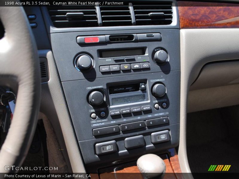 Cayman White Pearl Metallic / Parchment 1998 Acura RL 3.5 Sedan
