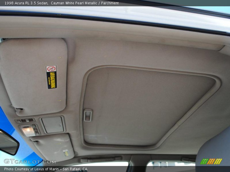Cayman White Pearl Metallic / Parchment 1998 Acura RL 3.5 Sedan