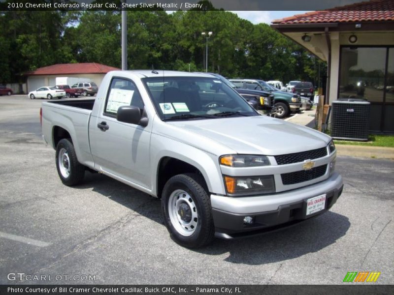 Sheer Silver Metallic / Ebony 2010 Chevrolet Colorado Regular Cab