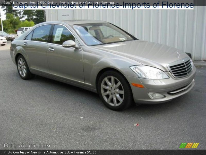 Pewter Metallic / Cashmere/Savanna 2007 Mercedes-Benz S 550 Sedan