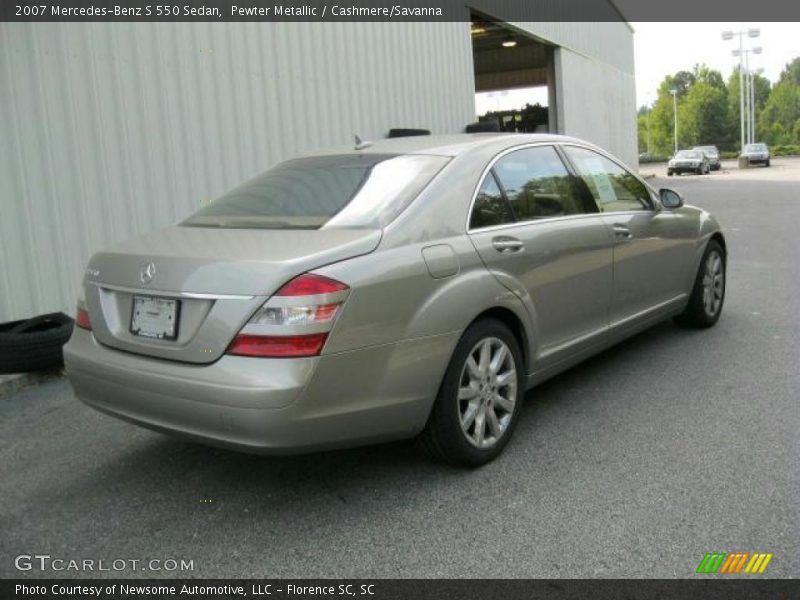 Pewter Metallic / Cashmere/Savanna 2007 Mercedes-Benz S 550 Sedan
