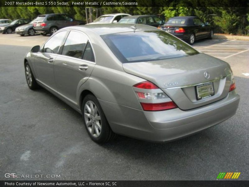 Pewter Metallic / Cashmere/Savanna 2007 Mercedes-Benz S 550 Sedan