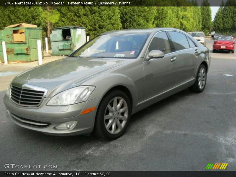 Pewter Metallic / Cashmere/Savanna 2007 Mercedes-Benz S 550 Sedan