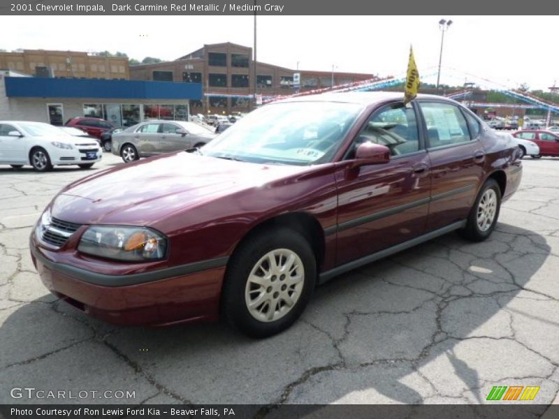 Dark Carmine Red Metallic / Medium Gray 2001 Chevrolet Impala