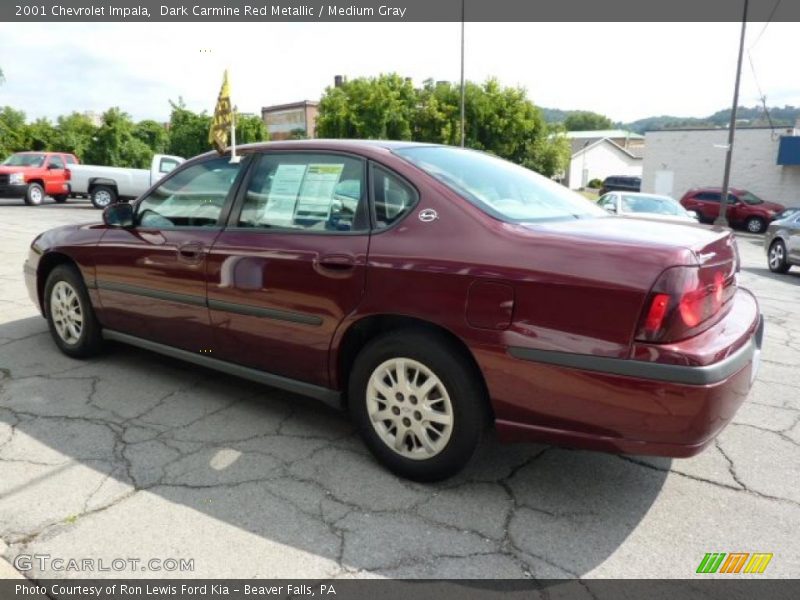 Dark Carmine Red Metallic / Medium Gray 2001 Chevrolet Impala