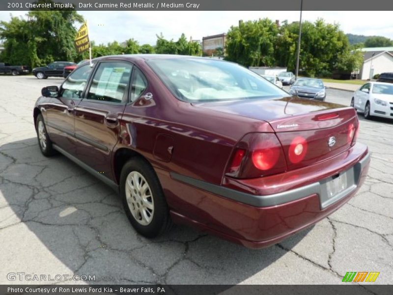 Dark Carmine Red Metallic / Medium Gray 2001 Chevrolet Impala