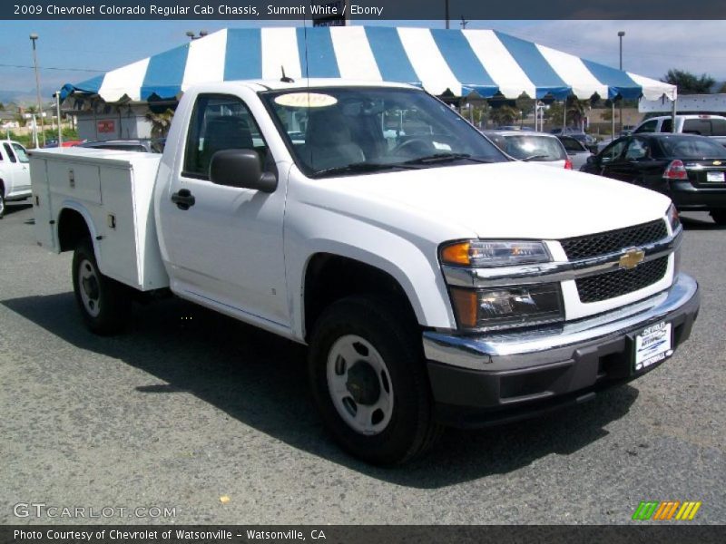 Summit White / Ebony 2009 Chevrolet Colorado Regular Cab Chassis