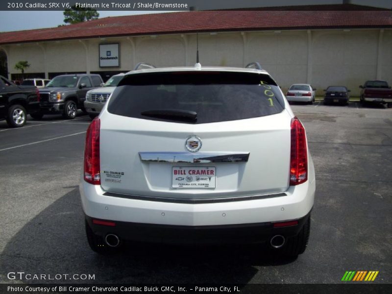 Platinum Ice Tricoat / Shale/Brownstone 2010 Cadillac SRX V6