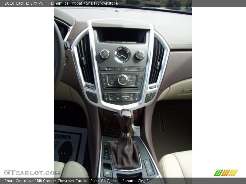 Platinum Ice Tricoat / Shale/Brownstone 2010 Cadillac SRX V6