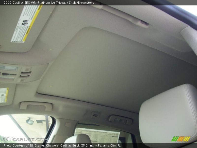Platinum Ice Tricoat / Shale/Brownstone 2010 Cadillac SRX V6