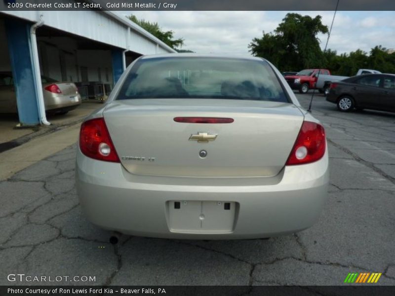 Gold Mist Metallic / Gray 2009 Chevrolet Cobalt LT Sedan