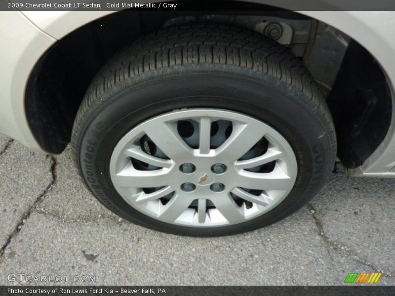 Gold Mist Metallic / Gray 2009 Chevrolet Cobalt LT Sedan