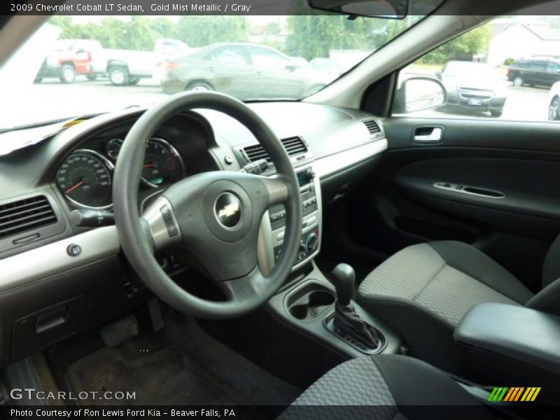 Gold Mist Metallic / Gray 2009 Chevrolet Cobalt LT Sedan