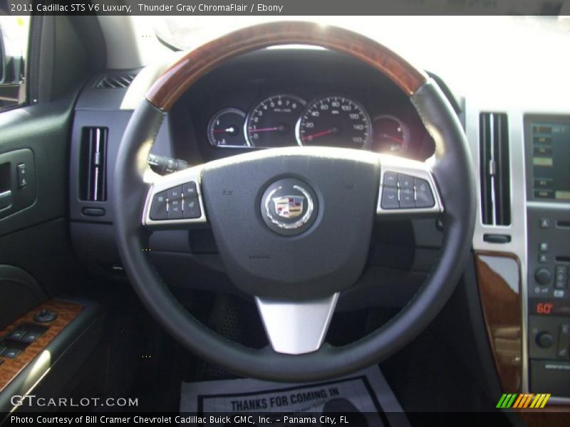 Thunder Gray ChromaFlair / Ebony 2011 Cadillac STS V6 Luxury
