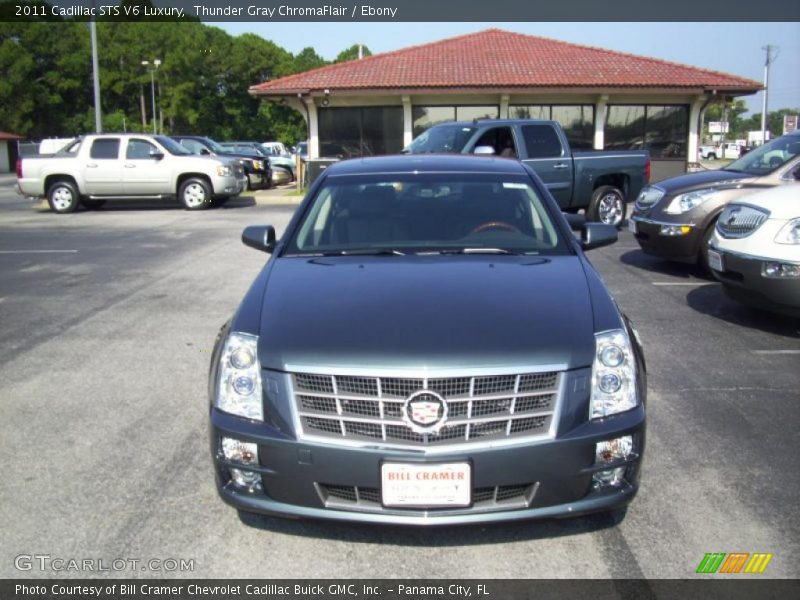 Thunder Gray ChromaFlair / Ebony 2011 Cadillac STS V6 Luxury