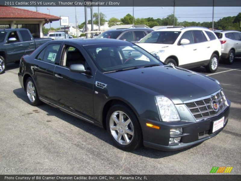 Thunder Gray ChromaFlair / Ebony 2011 Cadillac STS V6 Luxury