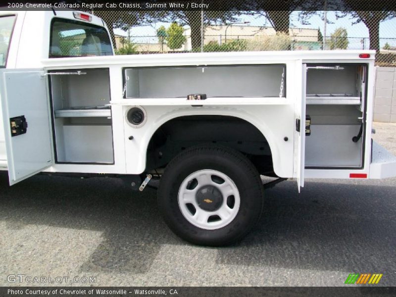 Summit White / Ebony 2009 Chevrolet Colorado Regular Cab Chassis