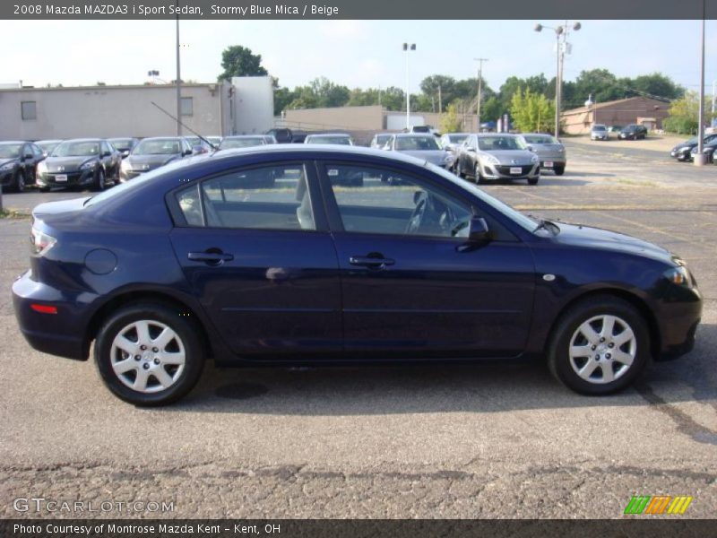 Stormy Blue Mica / Beige 2008 Mazda MAZDA3 i Sport Sedan