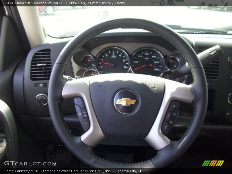 Summit White / Ebony 2011 Chevrolet Silverado 2500HD LT Crew Cab