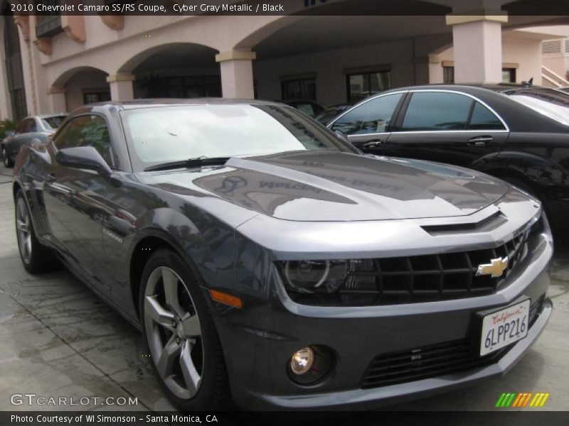 Cyber Gray Metallic / Black 2010 Chevrolet Camaro SS/RS Coupe