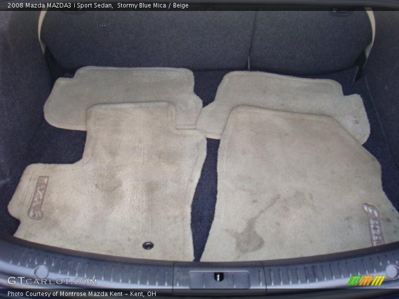 Stormy Blue Mica / Beige 2008 Mazda MAZDA3 i Sport Sedan