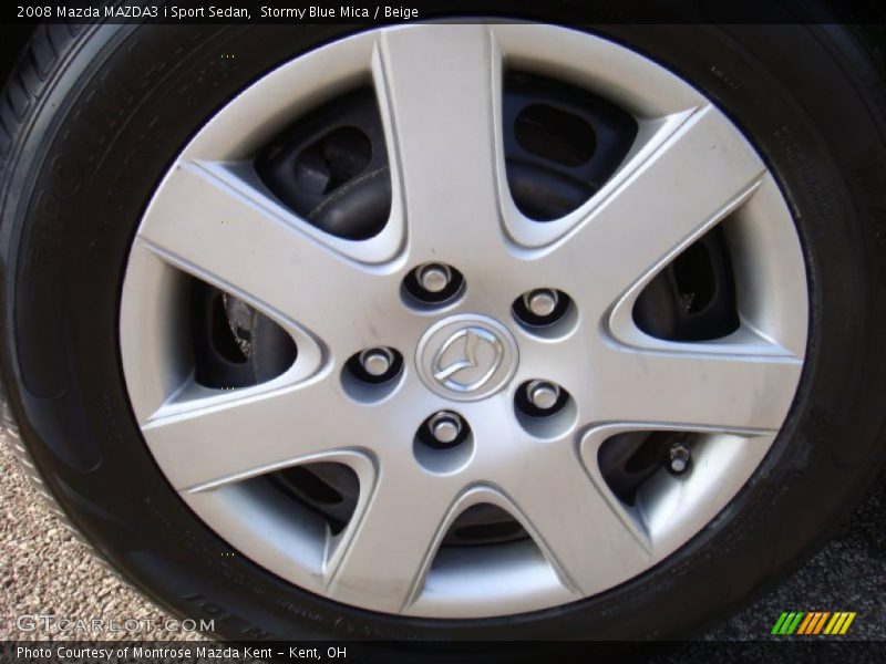 Stormy Blue Mica / Beige 2008 Mazda MAZDA3 i Sport Sedan