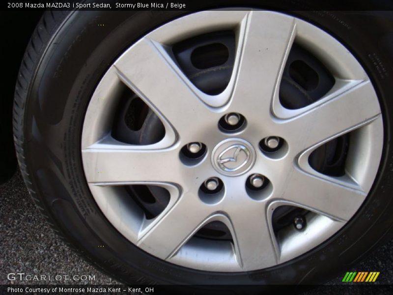 Stormy Blue Mica / Beige 2008 Mazda MAZDA3 i Sport Sedan