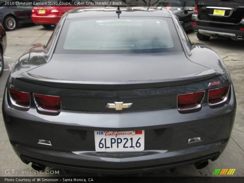 Cyber Gray Metallic / Black 2010 Chevrolet Camaro SS/RS Coupe