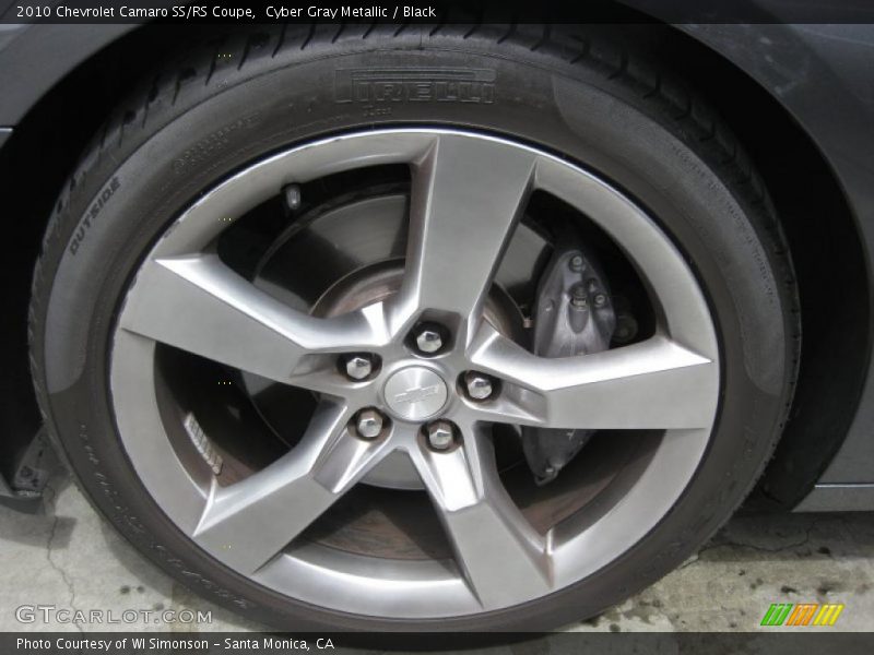 Cyber Gray Metallic / Black 2010 Chevrolet Camaro SS/RS Coupe